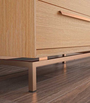 Mueble de Tv  Estoril dos puertas, patas cobre