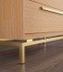 Mueble de Tv  Estoril dos puertas, patas doradas