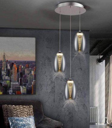 Lámpara LED 3 luces Nébula