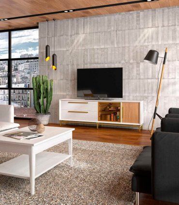 Mueble de Tv Estoril cristal, salón