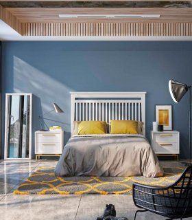 Dormitorio contemporáneo blanco Estoril