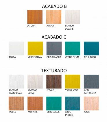 Mesa de comedor rectangular Sajonia, acabados