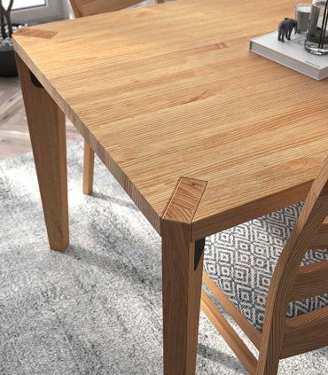 Mesa de comedor rectangular Sajonia, detalle