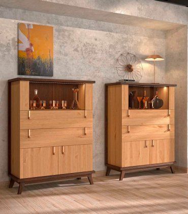 Vitrina baja contemporánea Sajonia