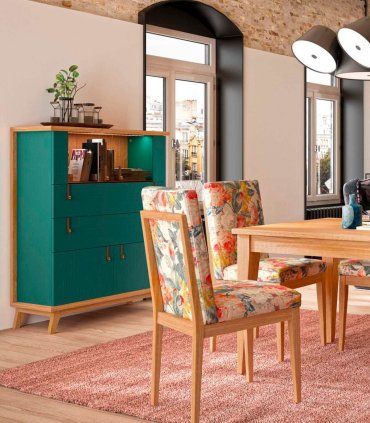Vitrina baja contemporánea Sajonia, vista