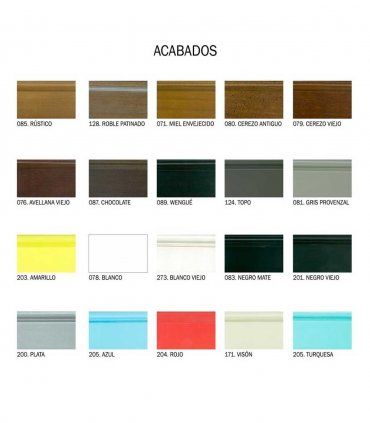 Dormitorio clásico Bacum, acabados