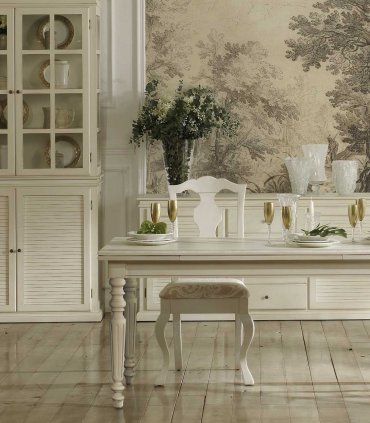 Mesa comedor extensible Gober, detalle