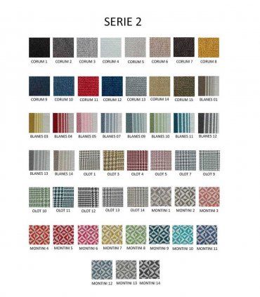 Silla tapizada moderna Bermejo, tela serie 2
