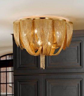 Plafón techo clásico Minerva, 10 luces