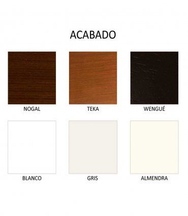 Composición TV Alejandría, acabados