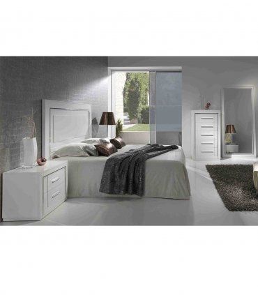 Cómoda blanca contemporánea Alejandría, dormitorio