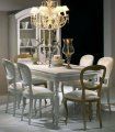 Mesa de comedor blanca provenzal Marsella y sillas