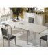 Mesa comedor extensible Lenox, abierta
