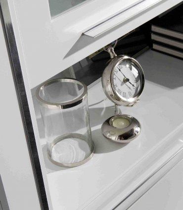 Vitrina blanca contemporánea Alejandría, detalle