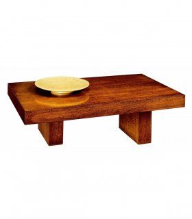 Mesa de centro moderna en nogal Terve