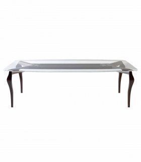 Mesa comedor de cristal contemporánea Stiletto