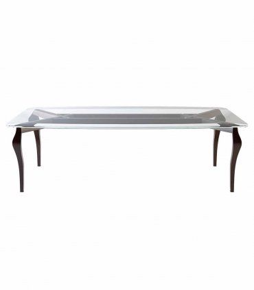 Mesa comedor de cristal contemporánea Stiletto