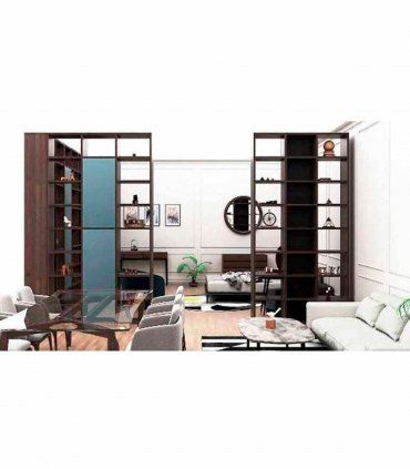 Librería moderna 3 módulos puertas Eleganzza
