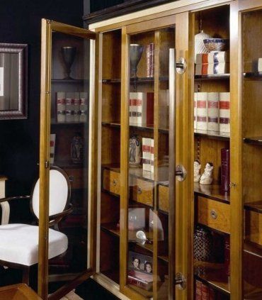 Librería puertas correderas Eduard, abierta
