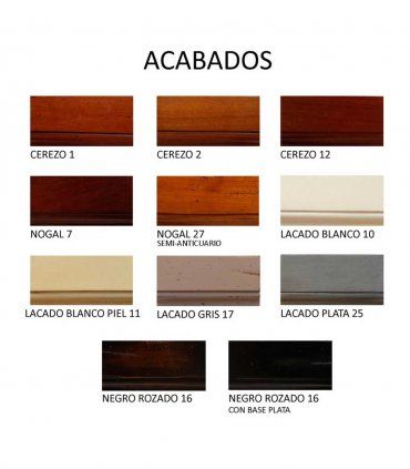 Librería puertas correderas Eduard, acabados