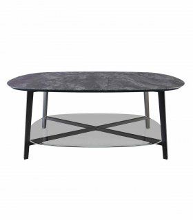 Mesa de centro oval Porcelanic