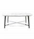 Mesa de centro oval Porcelanic
