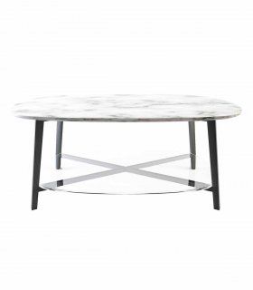 Mesa de centro oval Porcelanic
