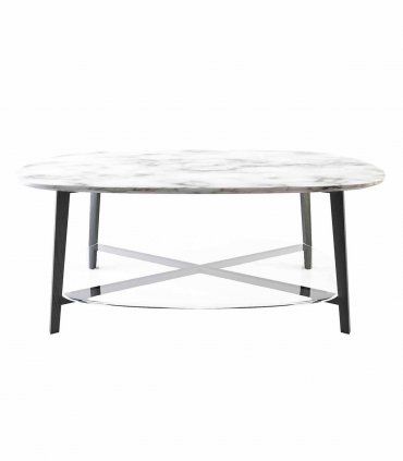 Mesa de centro oval Porcelanic
