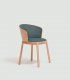 Silla vintage Aro semitapizada