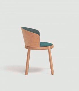 Silla vintage Aro semitapizada