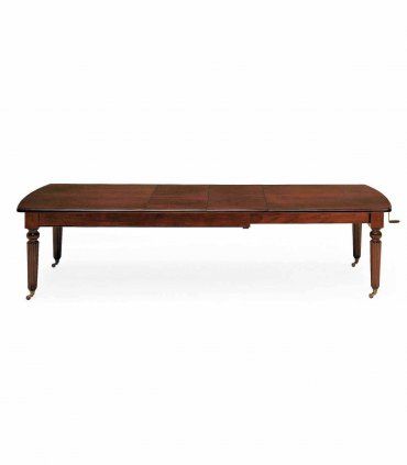 Mesa de comedor clásica Chaldon, abierta