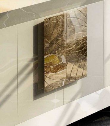 Aparador moderno 4 puertas Azkary A06, detalle