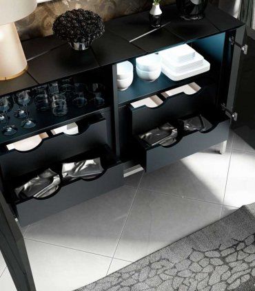 Aparador de diseño moderno Azkary A01, interior