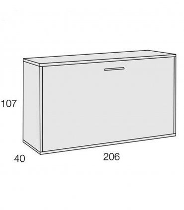 Cama plegable moderna Doramas, medidas