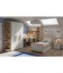 Cama nido juvenil Aleida, dormitorio