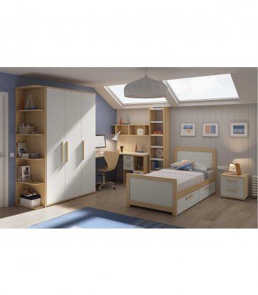 Cama nido juvenil Aleida, dormitorio