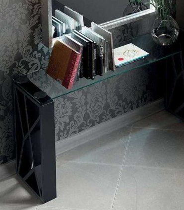 Consola moderna con cristal Azkary CII.41, detalle