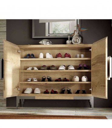 Mueble zapatero Azkary ZII.02, abierto