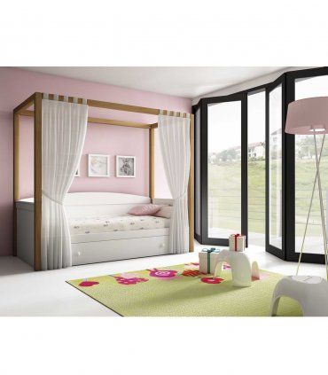 Cama con dosel nido Mantera, habitación