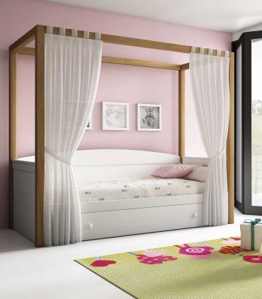 Cama con dosel nido Mantera
