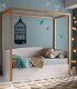 Cama con dosel y arcón Mantera