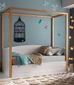 Cama con dosel y arcón Mantera