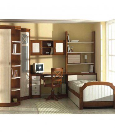 Armario rinconero juvenil Zazú, habitación