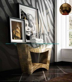 Consola de diseño moderno con cristal Azkary C11