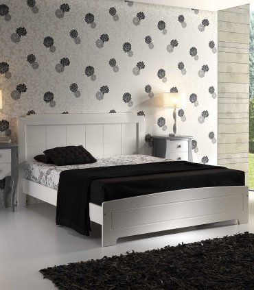 Dormitorio vintage Shifu, cama