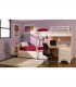 Dormitorio rústico juvenil con litera Lerada