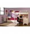 Dormitorio rústico juvenil con litera Lerada