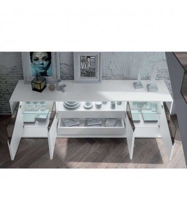 Aparador de diseño Azkary AII.10, abierto