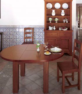 Mesa de comedor redonda rústica Pintone