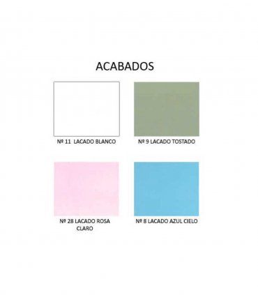 Estantería de pared Calia, acabados